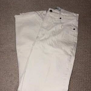 Abercrombie & Fitch Cream High-Rise Jeans